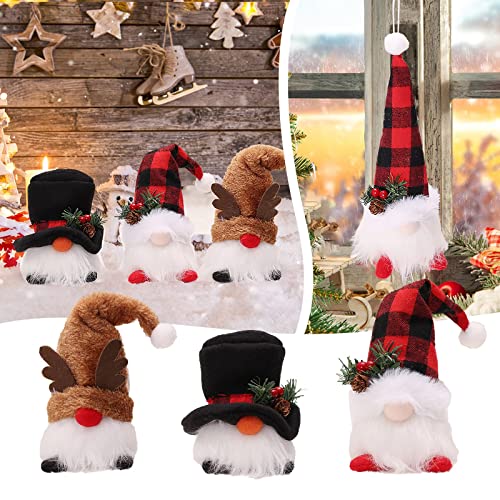 Weihnachten Deko Wichtel 3Set Schwedischen Weihnachtsmann Santa Tomte Gnom LED Weihnachtsdeko Amerikanisch Weihnachtswichtel Skandinavischer Zwerg Geschenke für Kinder Familie Weihnachten Freunde