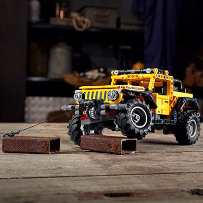 LEGO 42122 Technic Jeep Wrangler, 4x4-Spielzeugauto, Modellbausatz, Offroad-Geländewagen, Geschenkideen für Männer und Frauen, Kreatives Spielzeug