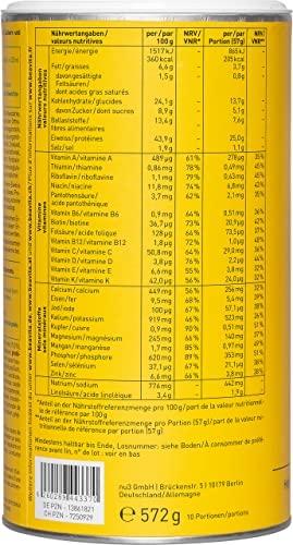 BEAVITA Vitalkost Diät-Shake Cookies and Cream (572g) - Diät Shakes zum Abnehmen - vitamin-und nährstoffreicher Mahlzeitersatz mit Eiweiss Protein Pulver Cookies and Cream - Protein shake zum abnehmen