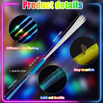 12PCS Leuchtstäbe,Knicklicht Pop Tubes,Pop Röhren Sensorik Spielzeug,Neon-Leuchtstäbe Schaum,LED Leuchtspielzeug für Kinde,Leuchtarmbänder,Glowing Sticks,LED LeuchtspielzeugGlasfaser Leuchtstab