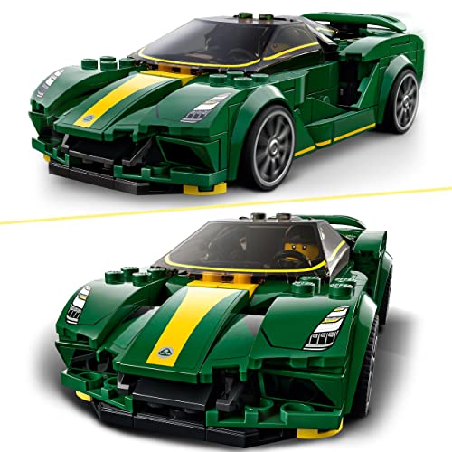 LEGO 76907 Speed Champions Lotus Evija Bausatz für Modellauto, Spielzeug-Auto, Rennwagen für Kinder, 2022 Kollektion