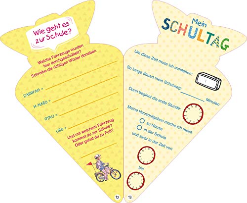 Ich bin jetzt ein Schulkind (für Mädchen). Eintragen, Rätseln, Stickern in Schultüten-Form: Eintragbuch für Kinder ab 6 Jahren. Perfektes Geschenk zu Einschulung|Schulstart