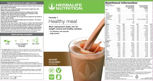 HERBALIFE Formula 1 shake 550 gr. (wählen Geschmack) (Schokolade)