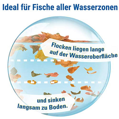 TetraMin Flakes - Fischfutter in Flockenform für alle Zierfische, ausgewogene Mischung für gesunde Fische und klares Wasser, 1 L Dose