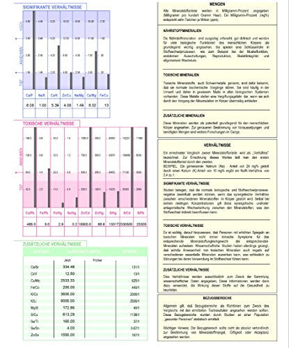 Verisana Haarmineralanalyse (Kopfhaar) – Schwermetall-Test & Mineralstoffmangel-Test – Mineralstoff-Analyse bei Haarausfall & Stoffwechselstörung – Grundlage für Schwermetallausleitung