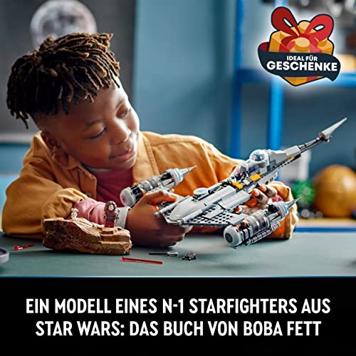 LEGO 75325 Star Wars Der N-1 Starfighter des Mandalorianers aus Das Buch von Boba Fett, Spielzeug zum Bauen, Set mit Figur des Baby Yoda, Geschenk zu Weihnachten