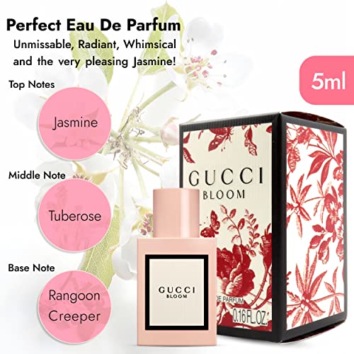 Gucci Parfums für Frauen - 4 Stück Damenduft Geschenkset für Frauen - 2x Gucci Bloom Parfüm für Frauen 4,5 g und 2x Gucci Flora Parfüm für Frauen 4,5 g