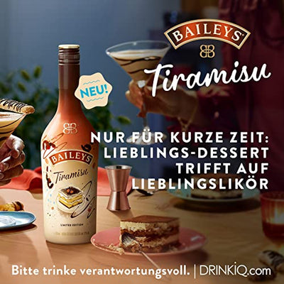 Baileys Tiramisu | Original Irish Cream Likör | Neue limitierte Edition | Garantierter Genußerfolg auf Eis oder im Cocktail | 17% vol | 700ml Einzelflasche