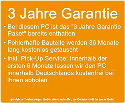 AMD Quad Gaming PC mit 3 Jahren Garantie! Athlon X4 950 Quad Core, 3.8 GHz | 16GB GDDR4 | 256GB SSD + 2000GB | Radeon RX 550 4GB DDR5 | DVD±RW | USB 3.0 | LAN | Win11 Pro | WLAN | MS Office #6893