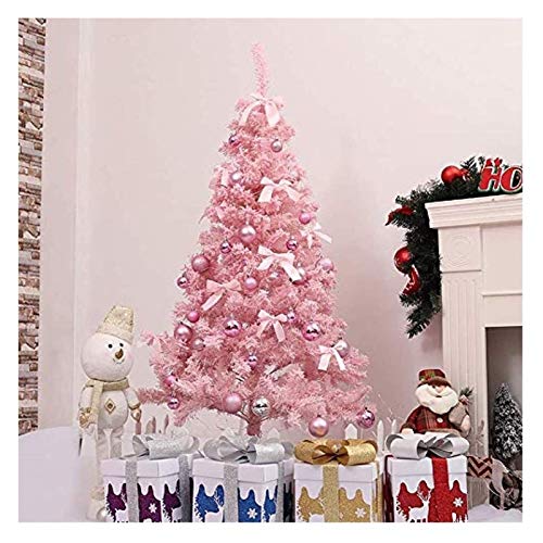 Weihnachtsbaum Künstlich Weihnachtsbaum Rosa künstlicher Weihnachtsbaum |Pre Lit Faltbare Weihnachtsbaum for Innen- / Außen Weihnachtsdeko Weihnachtsdeko künstlicher Weihnachtsbaum (Color : 12ft)