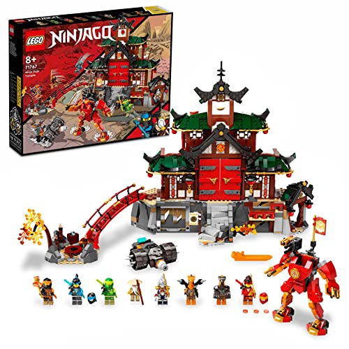 LEGO 71767 NINJAGO Ninja-Dojotempel Meister des Spinjitzu, Gebäude-Set mit Lloyd, Kai und Schlangen-Actionfiguren, Spielzeug ab 8 Jahren