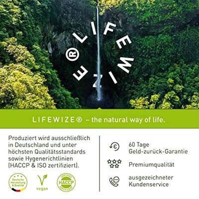 LifeWize® Granatapfel Extrakt Kapseln - 40% Ellagsäure (20:1 Extrakt) - 1500 mg Hochdosiert pro Tagesdosis - 120 Kapseln - Vegan & ohne unerwünschte Zusätze