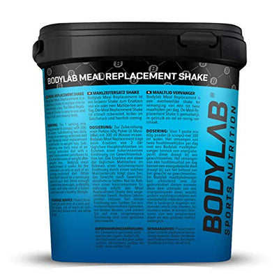 Bodylab24 Meal Replacement Shake Banane 960g, Diät-Shake zum Abnehmen, Mahlzeitersatz mit wichtigen Vitaminen und Nährstoffen, ohne Zucker-Zusatz, Mahlzeitersatz Shake