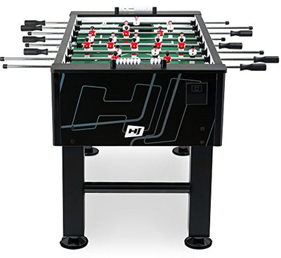 Hop-Sport Tischkicker Evolution Tischfußball Fußballtisch in 3 Farbvarianten (Silber-Schwarz)