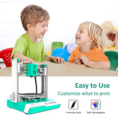 Desktop-Mini-3D-Drucker Easythreed K1 Mini-3D-Drucker-Kit 100X100X100mm Drucken für Bildung und Familie, Halloween- und Weihnachtsgeschenke für Kinder(UK)