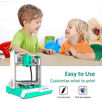 Desktop-Mini-3D-Drucker Easythreed K1 Mini-3D-Drucker-Kit 100X100X100mm Drucken für Bildung und Familie, Halloween- und Weihnachtsgeschenke für Kinder(UK)