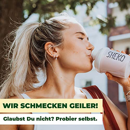 SHEKO Vanilla Mahlzeitersatz Shake | 25 Shakes pro Dose | Proteinreich, Glutenfrei & Natürlicher Geschmack | Köstliche Diät Shakes zum Abnehmen