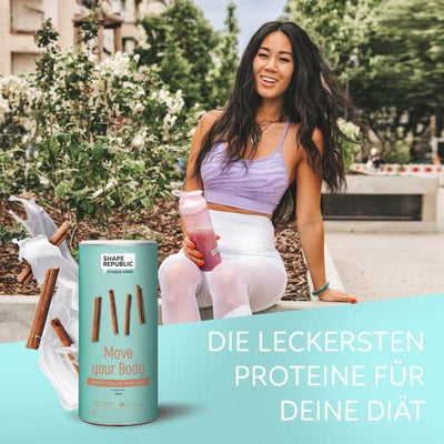 Shape Republic Whey Protein Zimt (420g) | Protein Shake | Eiweißpulver zum nachhaltigen Muskelaufbau | Hochwertige Proteine