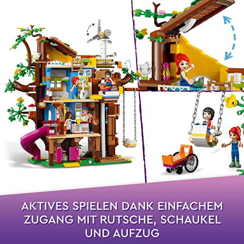 LEGO 41703 Friends Freundschaftsbaumhaus mit Minipuppen, Natur-Lernspielzeug für Mädchen und Jungen, Spielzeughaus Heartlake City, Geschenkidee Weihnachten