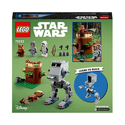 LEGO 75332 Star Wars at-ST, Bauspielzeug für Vorschulkinder ab 4 Jahren mit Ewok Wicket und Scout Trooper Minifiguren und Starter-Bauelement, Set 2022