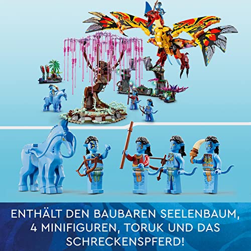 LEGO 75574 Avatar Toruk Makto und der Baum der Seelen, Bauspielzeug mit 4 Minifiguren, im Dunkeln leuchtende Pandora Szenarien, 2022 Film Set