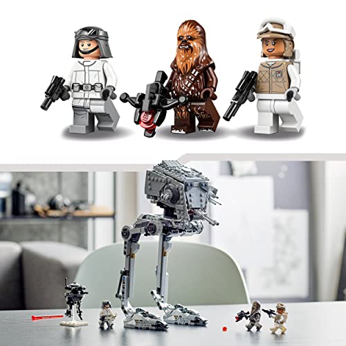 LEGO 75322 Star Wars at-ST auf Hoth mit Figuren von Chewbacca und Droide, Sammelspielzeug aus Das Imperium schlägt zurück