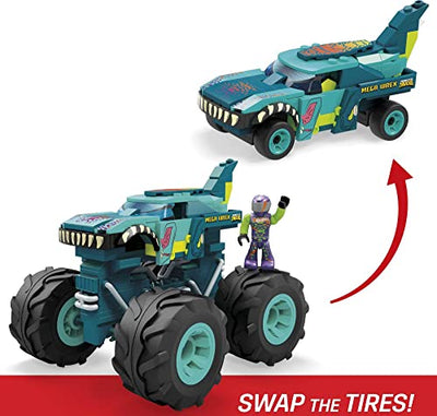 MEGA HDJ95 - Mega Wrex Monster TruckBausatz, Bauspielzeug für Kinder ab 5 Jahren