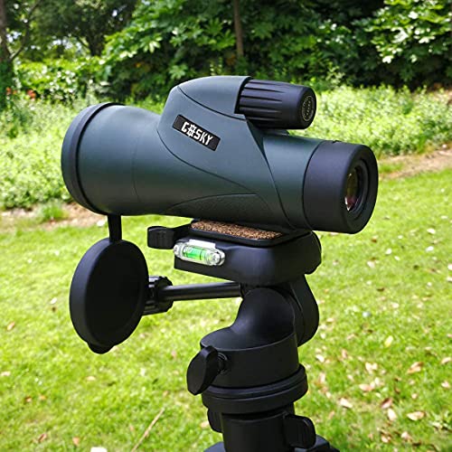 Gosky 12x55 High Definition Monokular Teleskop und schneller Smartphone-Halter - Neuestes wasserdichtes Monokular -BAK4 Prisma für Wildtiere Vogelbeobachtung Jagd Camping Reisen Wildtiergeheimnis