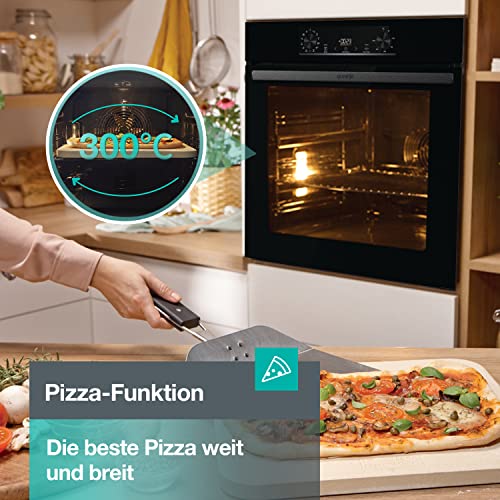 Gorenje OptiBake BOS6737 E02B Einbau-Backofen / 77L / AquaClean/Heißluft/ExtraSteam/AirFry/PerfectGrill/Pizzamode 300°C/Schwarz