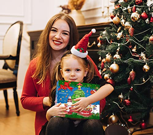 Adventskalender 2022, ANOTION Kinder Weihnachten Adventskalender Countdown Kalender Spielzeug Überraschungsgeschenk für Jungen Kinder Teens