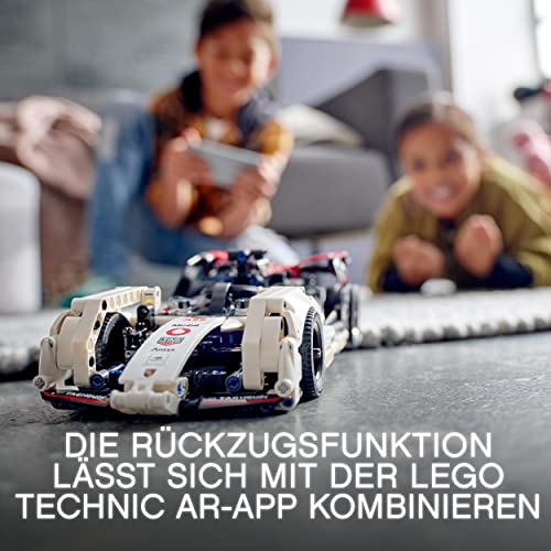 LEGO 42137 Technic Formula E Porsche 99X Electric, Rennauto für Jungen und Mädchen, Modellauto-Bausatz, Spielzeugauto mit Rückziehmotor, Geschenk zu Weihnachten