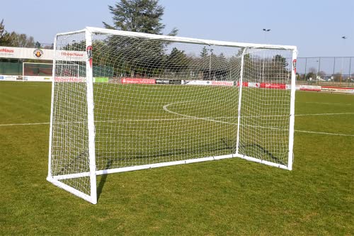 POWERSHOT® Fußballtor 5 x 2 m - 100% WETTERFEST - mit Klicksystem - uPVC (5 x 2 m mit Tasche)