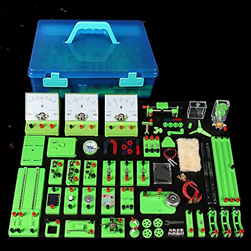 LKKQKQ Elektrischer Kreis-Test-Box-Experiment elektromagnetische Unterrichtsgeräte Pädagogisches Spielzeug Weihnachtsgeschenk für Kid-Flagshag-Version