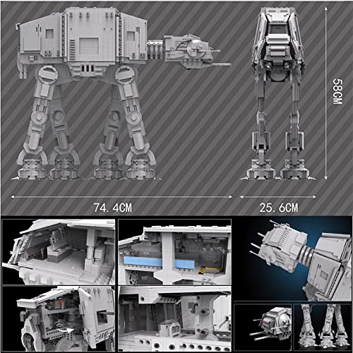 GWDZ Mould King at at 21015 Moc， Technik FüR at-at Gepanzerter Modell 6919 Teilen Bausteine Moc Klemmbausteine Set Kompatibel Mit at at Lego Star Wars