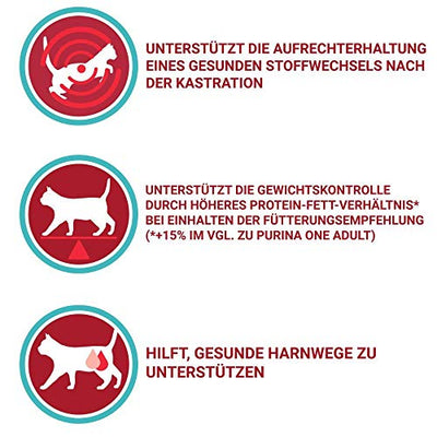 PURINA ONE BIFENSIS STERILCAT Katzenfutter trocken für sterilisierte Katzen, reich an Huhn, 1er Pack (1 x 6kg)