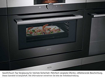 AEG BSK774220M SteamCrisp Backofen / 70 l / 17 Funktionen/mit Dampfunterstützung/Pyrolyse/Edelstahl/MaxiKlasse