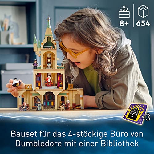 LEGO 76402 Harry Potter Hogwarts: Dumbledores Büro Set zur Schloss Erweiterung mit dem Schwert Gryffindors und Minifiguren, Geschenkidee an Weihnachten