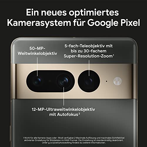 Google Pixel 7 Pro – Entsperrtes Android-Smartphone mit Tele- und Weitwinkelobjektiv – Obsidian + Google Pixel 30-W-USB-C-Ladegerät