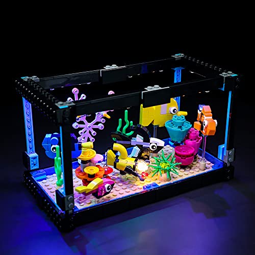 Kyglaring Lichter Set Entworfen für Lego Creator Fish Tank 31122 Exklusiver 3-in-1 Baumodellbausatz - Ohne Lego Set