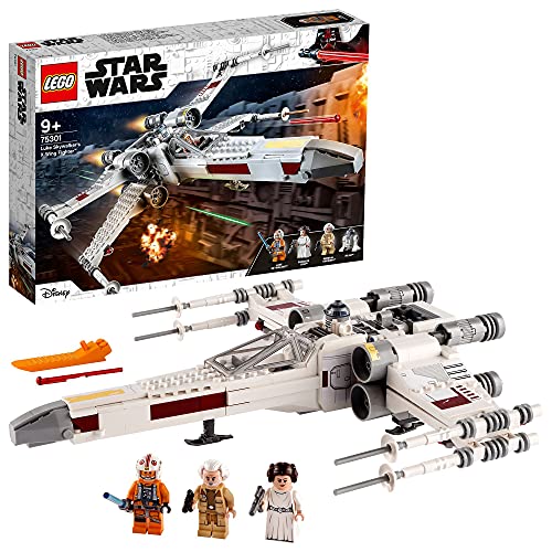 LEGO 75301 Star Wars Luke Skywalkers X-Wing Fighter Spielzeug mit Prinzessin Leia und Droide R2-D2 als Figur