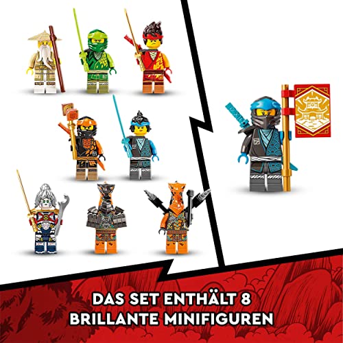 LEGO 71767 NINJAGO Ninja-Dojotempel Meister des Spinjitzu, Gebäude-Set mit Lloyd, Kai und Schlangen-Actionfiguren, Spielzeug ab 8 Jahren