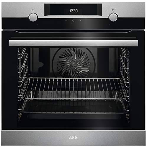 AEG BEB435020M Einbau-Backofen / Aqua-Reinigungsfunktion / Touch-Bedienung / Grillfunktion / Display mit Uhr / A+