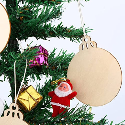 Weihnachtsbaum Deko Holz,Bemalen Holz Anhänger Tannenschmuck,224PCS Holzanhänger Christbaumschmuck Set,Ornamenten für Weihnachtsbaum,Holz Weihnachtsdeko Anhänger,Baumschmuck Basteln Weihnachten