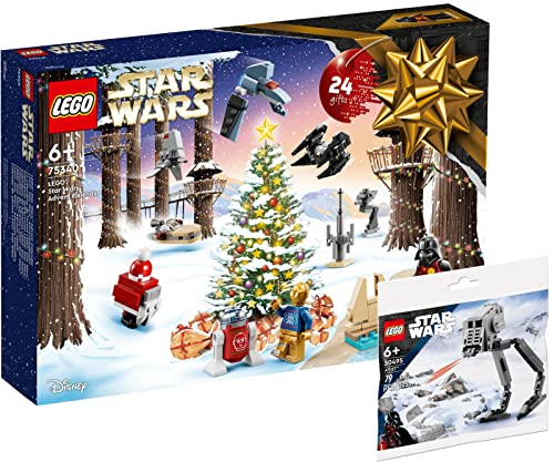 BRICKCOMPLETE Lego 2er Set: 75340 Star Wars Adventskalender & 30495 at-ST Polybag