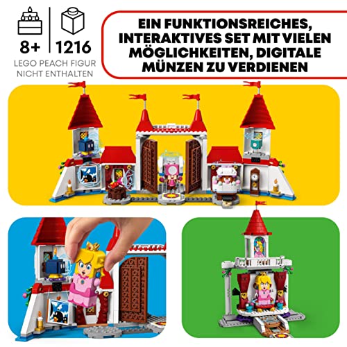 LEGO 71408 Super Mario Pilz-Palast – Erweiterungsset, Spielzeug zum kombinieren mit Starterset, Zeitblock mit Figuren, Geschenk zu Weihnachten