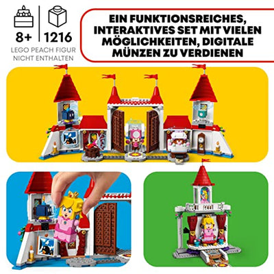 LEGO 71408 Super Mario Pilz-Palast – Erweiterungsset, Spielzeug zum kombinieren mit Starterset, Zeitblock mit Figuren, Geschenk zu Weihnachten