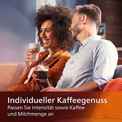 Philips Series 5400 Kaffeevollautomat – LatteGo Milchsystem, 12 Kaffeespezialitäten, Intuitives Display, 4 Benutzerprofile, Schwarz (EP5441/50)