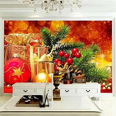 FCMBEJ 3D Tapete Modische Weihnachtsgeschenke Selbstklebend Wandbild Tv Wand Hintergrund Wand Wohnzimmer Schlafzimmer Tapeten Für Wände Fototapete 3d Effekt Tapeten 400x280 cm (B x H)