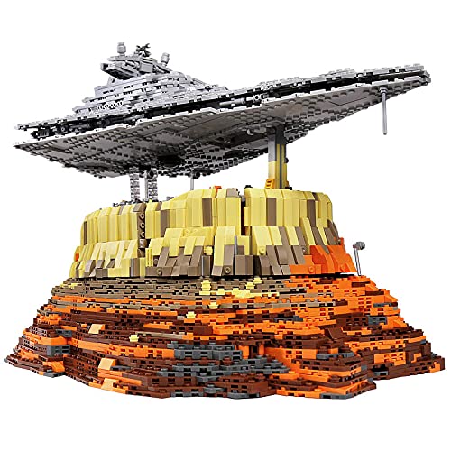 KEAYO Technik Sternenzerstörer Modell, Mould King 21007, 5162 Teile Groß UCS Super Star Destroyer MOC Klemmbausteine Bauset Kompatibel mit Lego Sternenzerstörer