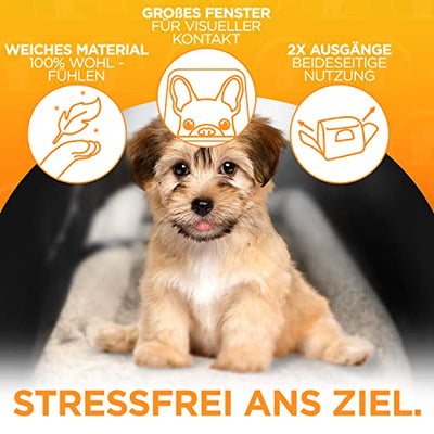 Tierhood ® - Faltbare Tragetasche für Hund & Katze bis 7 kg [Luxusdesign] - inkl. Tragegurt - Hundetragetasche - Katzentragetasche - Haustiertragetasche -Transporttasche - Katzentasche - Hundebox